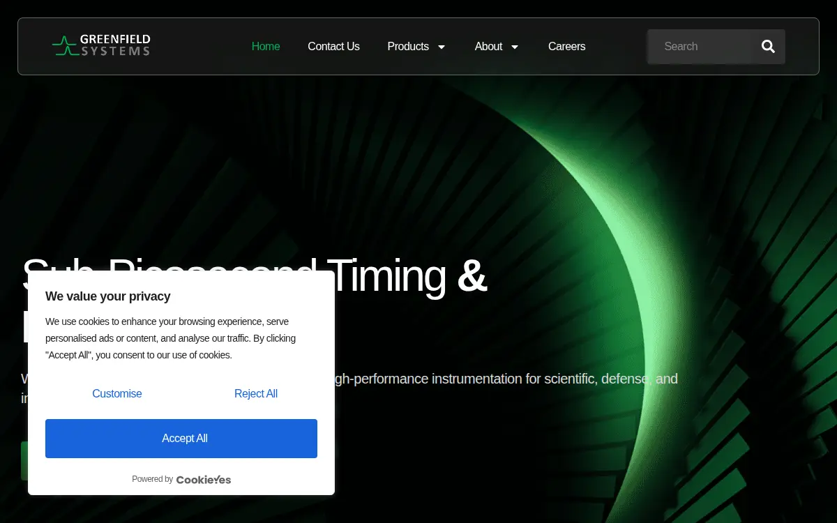 Homepage of Greenfield Systems Corporation