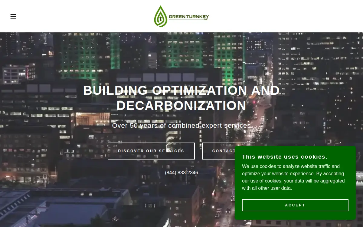 Homepage of Green Turnkey INC