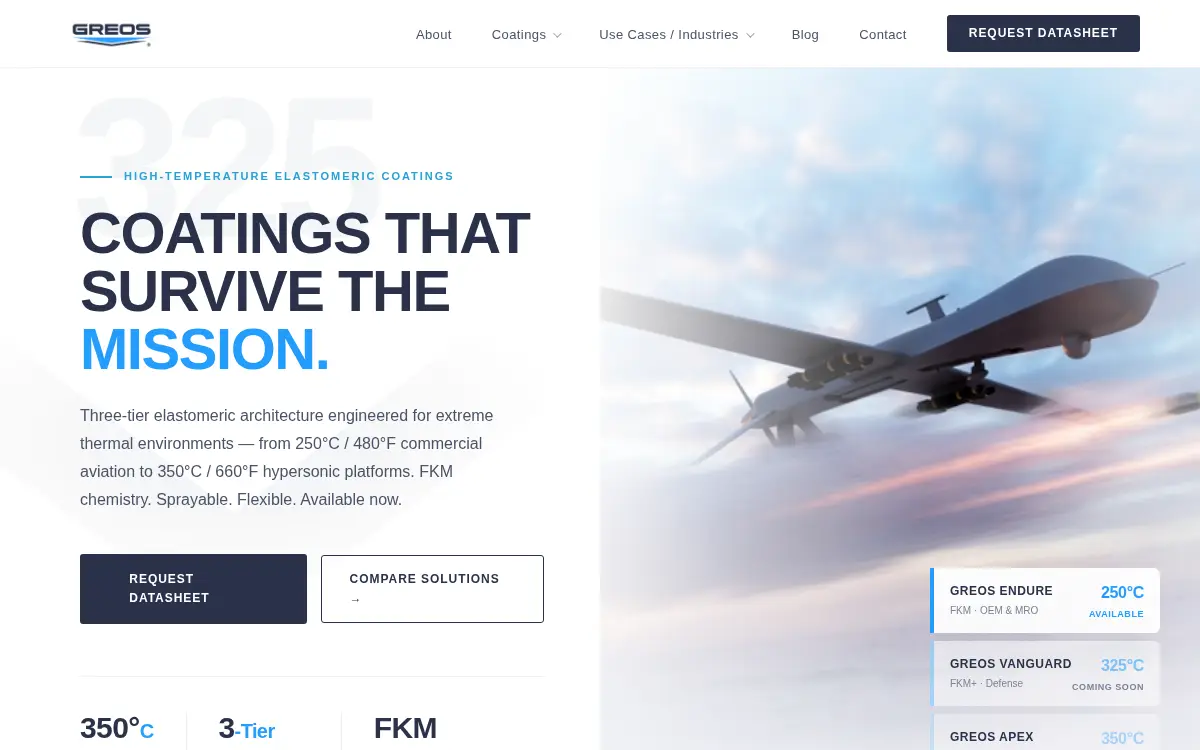 Homepage of Greos, LLC