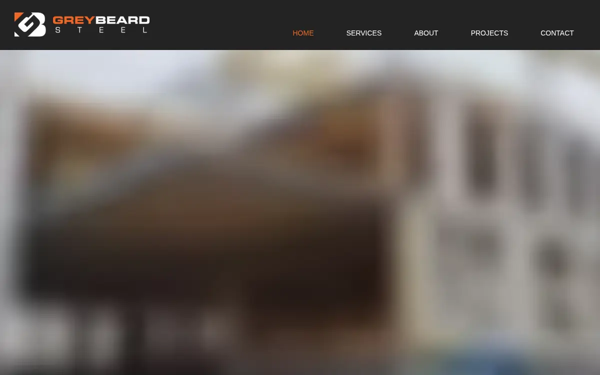 Homepage of Greybeard Steel LLC