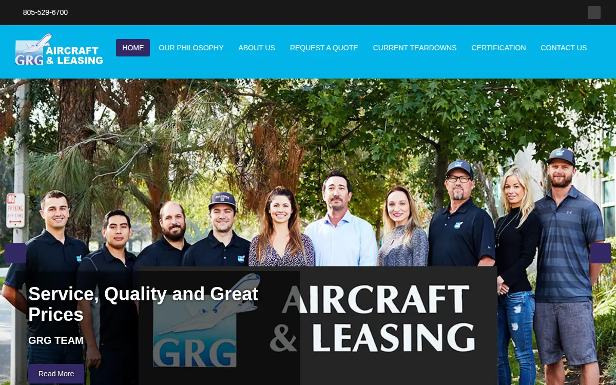 Homepage of Grg Consulting, INC.