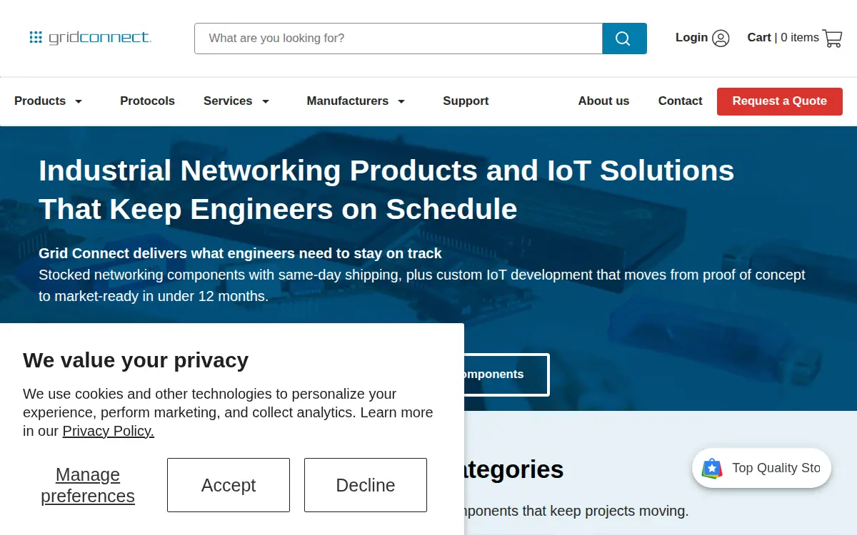 Homepage of Grid Connect INC