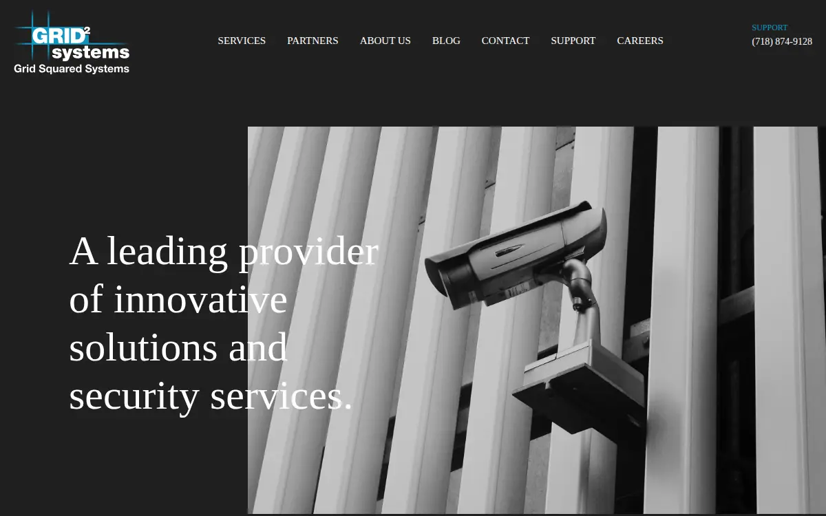 Homepage of Grid Squared Security & Data Systems, INC.