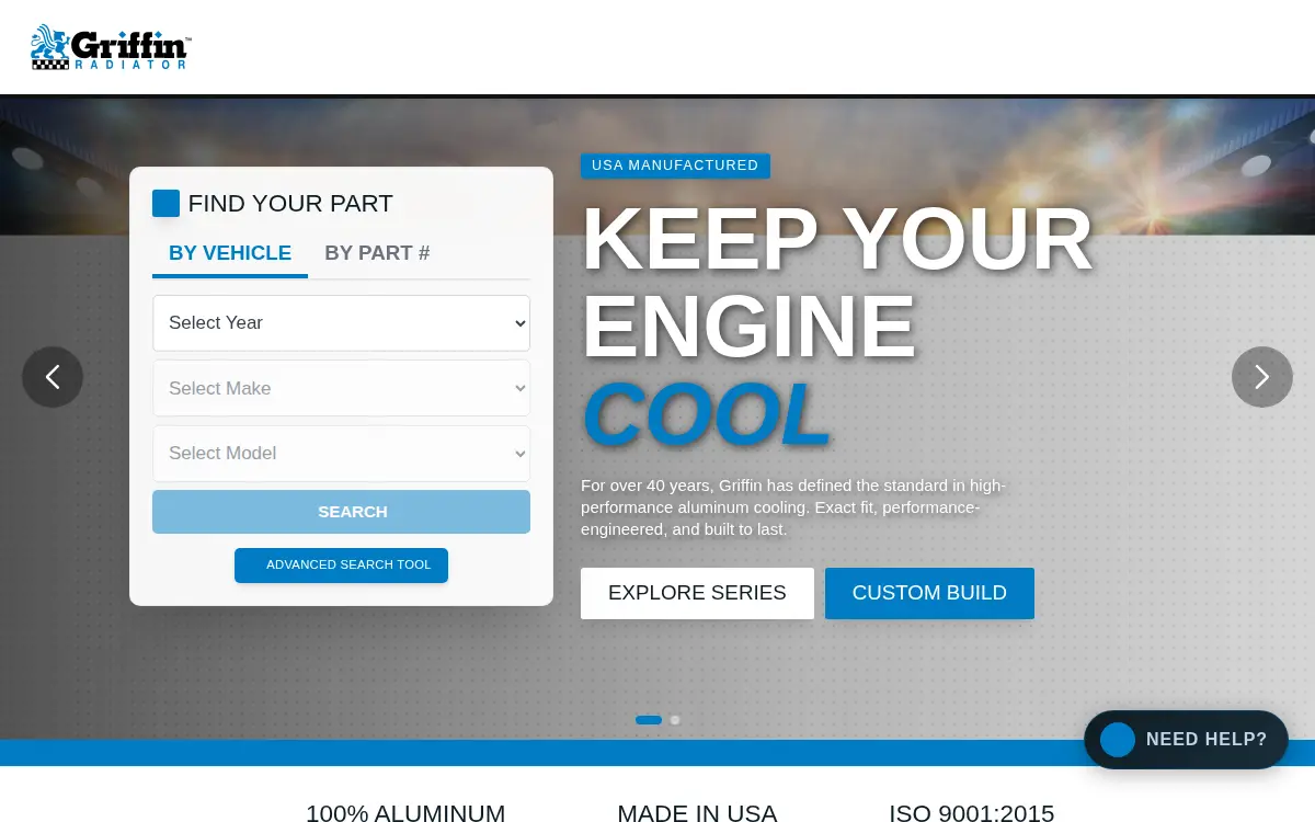 Homepage of Griffin Thermal Acquisition Company