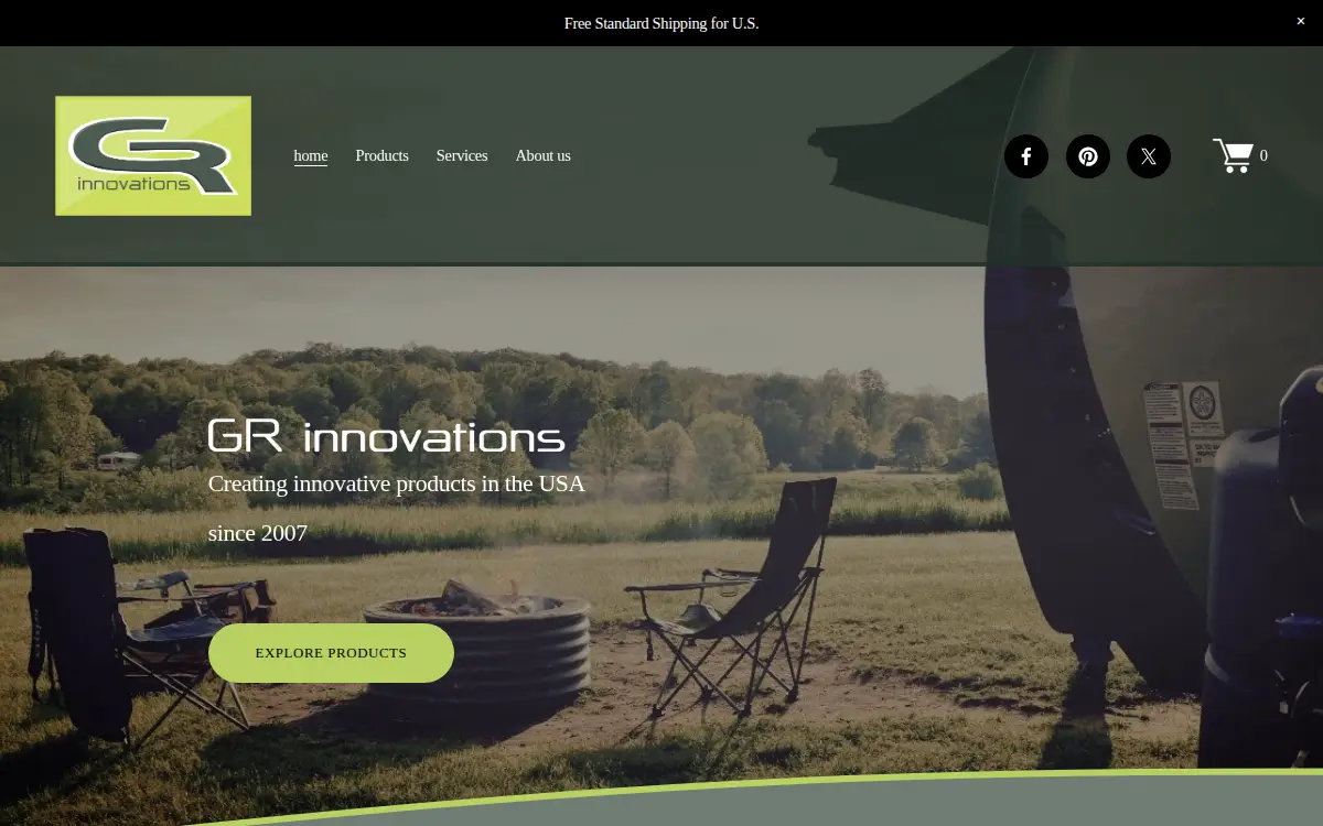 Homepage of Gr Innovations LLC