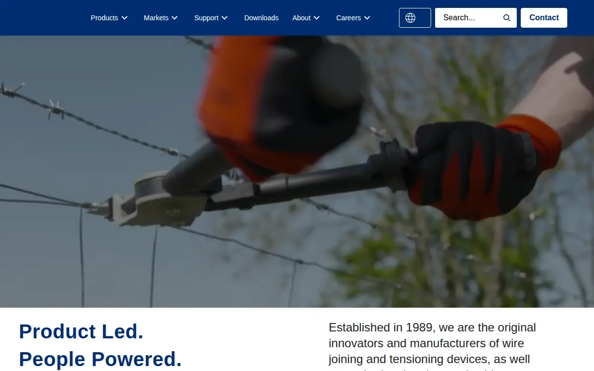 Homepage of Gripple INC
