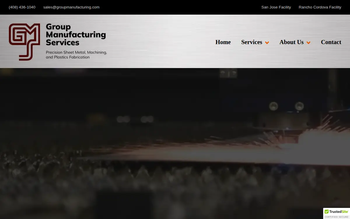 Homepage of Group Manufacturing Services, INC.