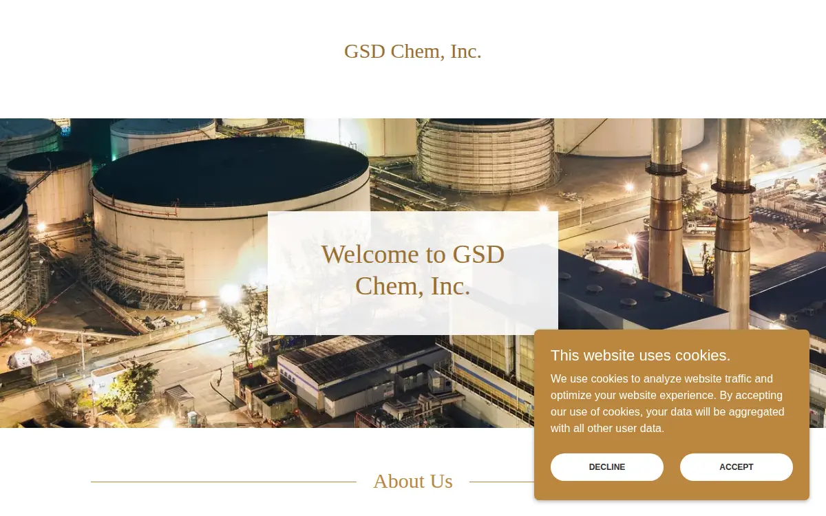 Homepage of Gsd Chem, INC.
