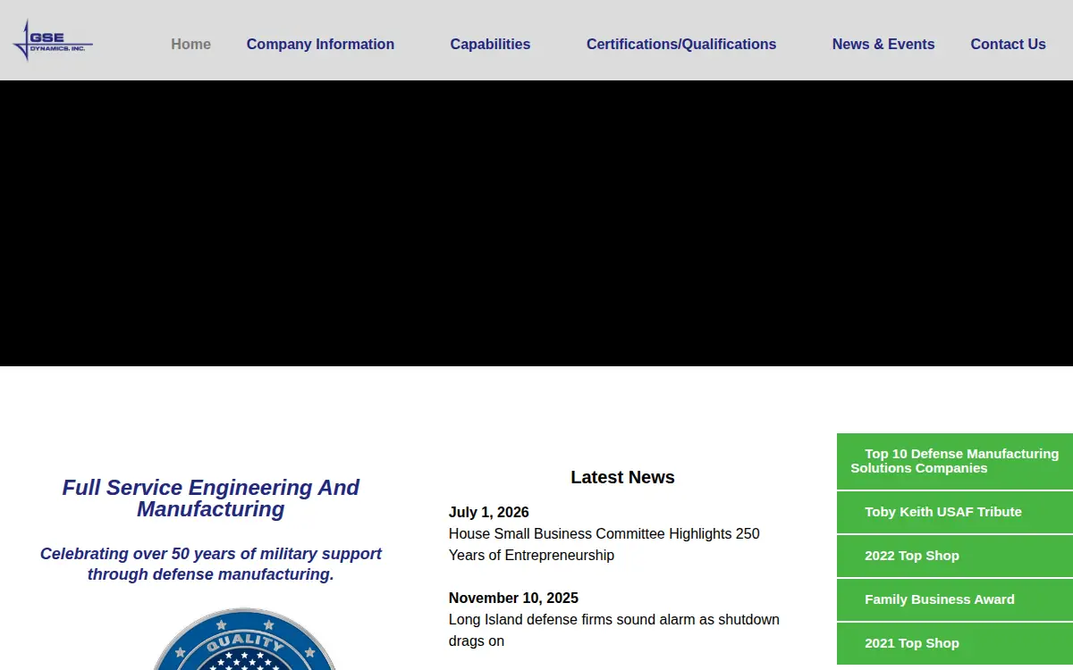 Homepage of G. S. E. Dynamics, INC.