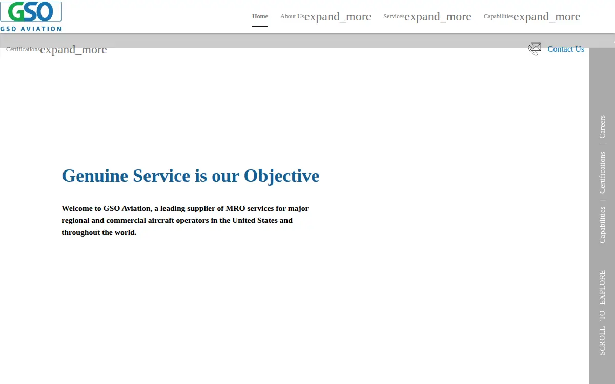 Homepage of Gso Aviation INC
