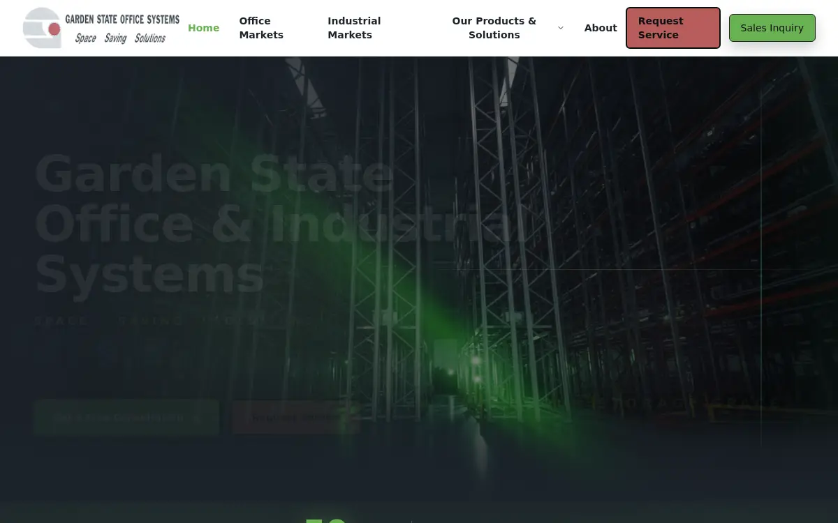 Homepage of Garden State Office Systems & Equipment