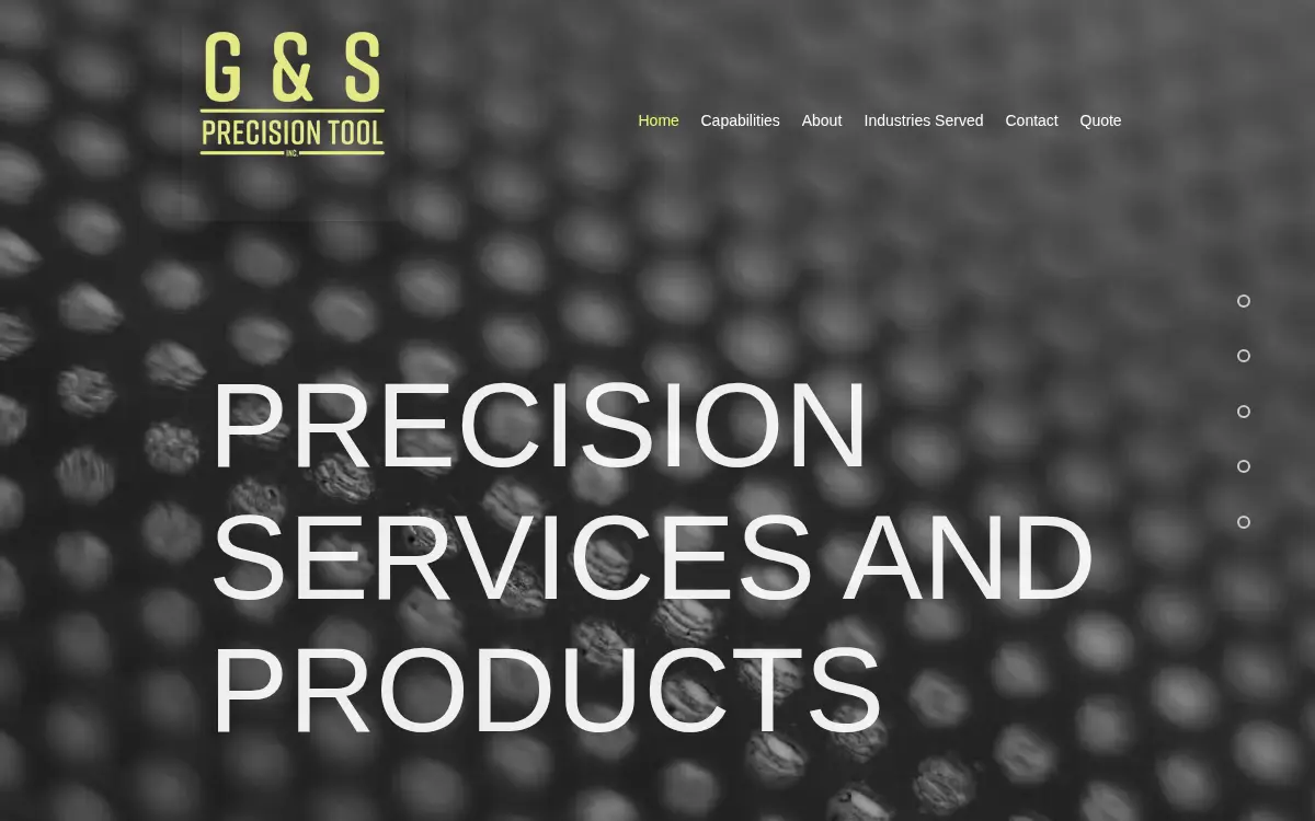 Homepage of G & S Precision Tool INC