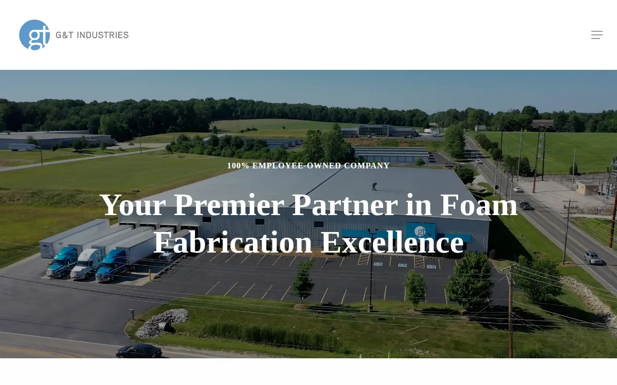 Homepage of G & T Industries INC