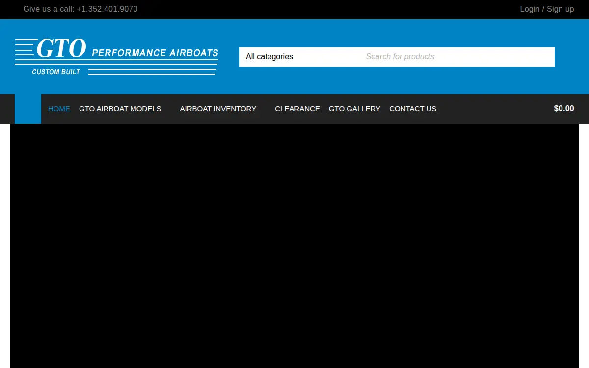 Homepage of Good Time Outdoors INC.