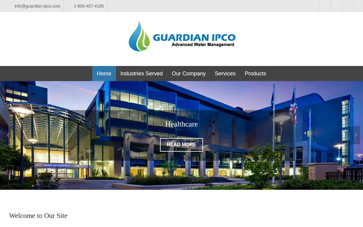 Homepage of Guardian Ipco, INC.