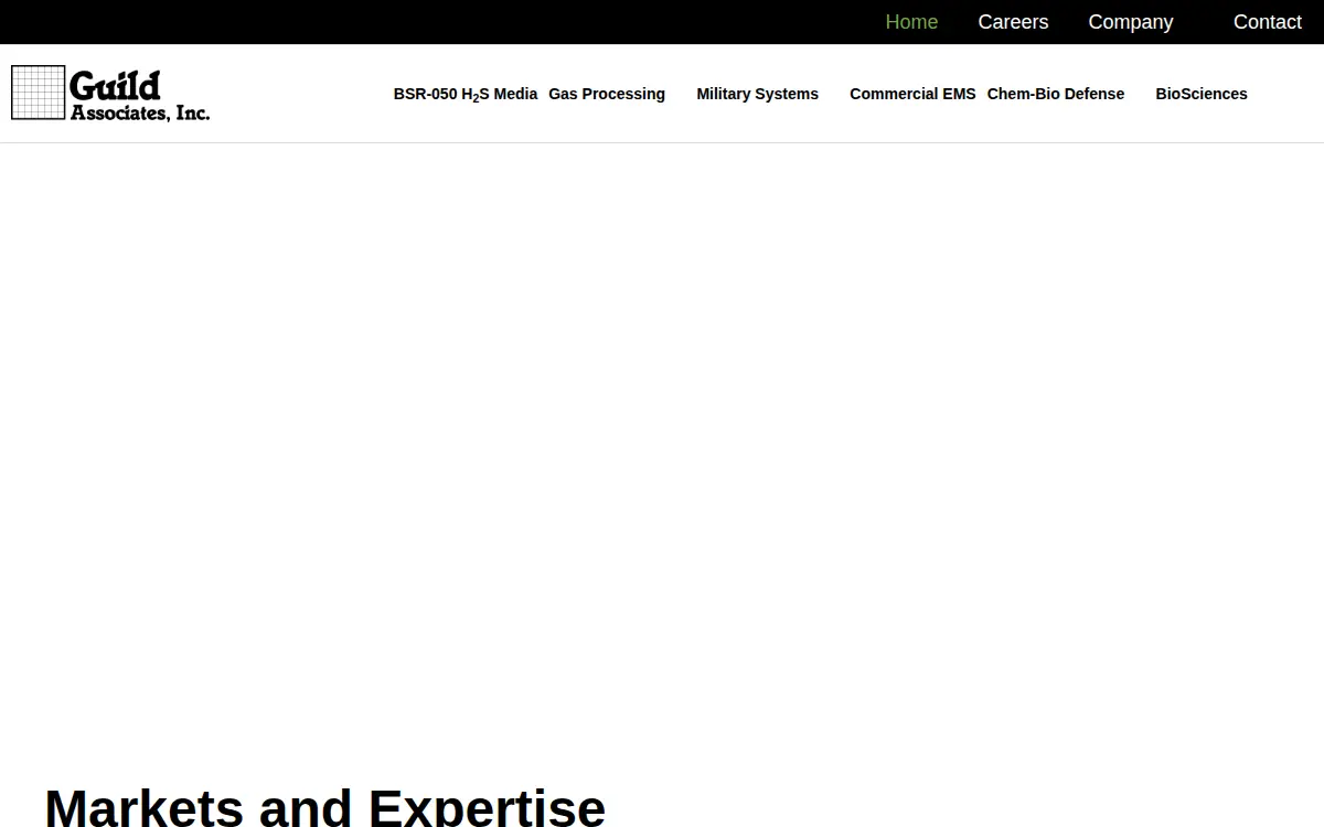 Homepage of Guild Associates INC