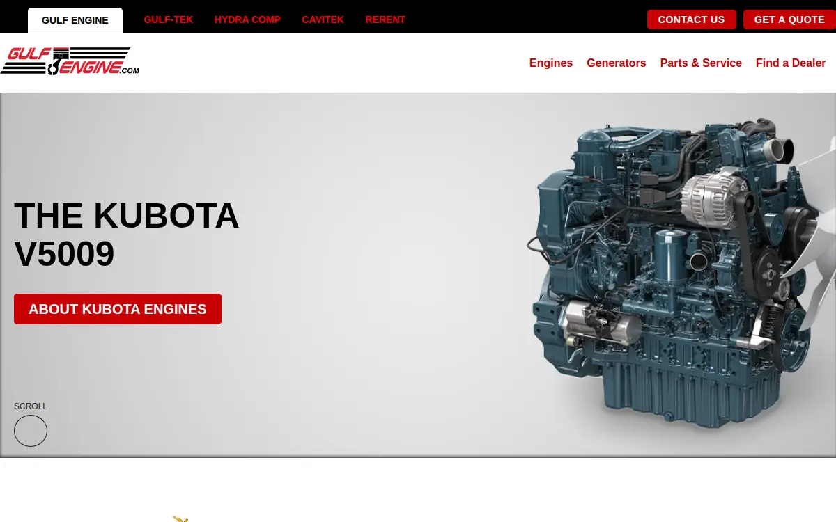 Homepage of Gulf Engine & Equipment, INC