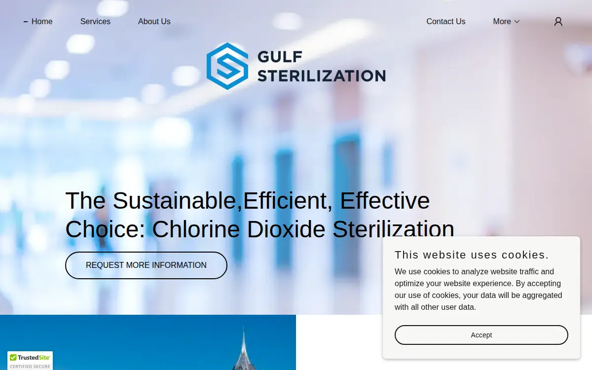 Homepage of Gulf Sterilization, INC.