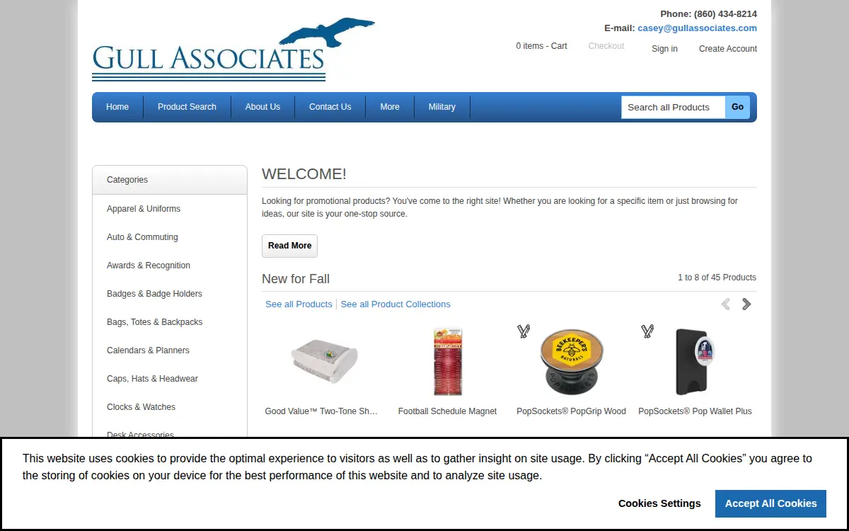 Homepage of Gull Associates, INC.