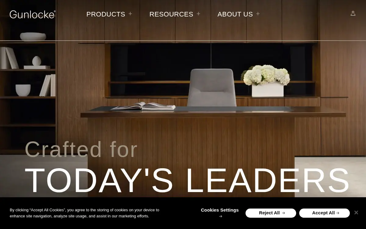 Homepage of The Gunlocke Company L.l.c.