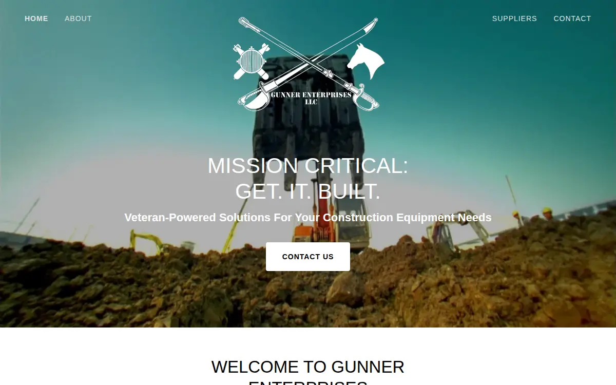 Homepage of Gunner Enterprises LLC