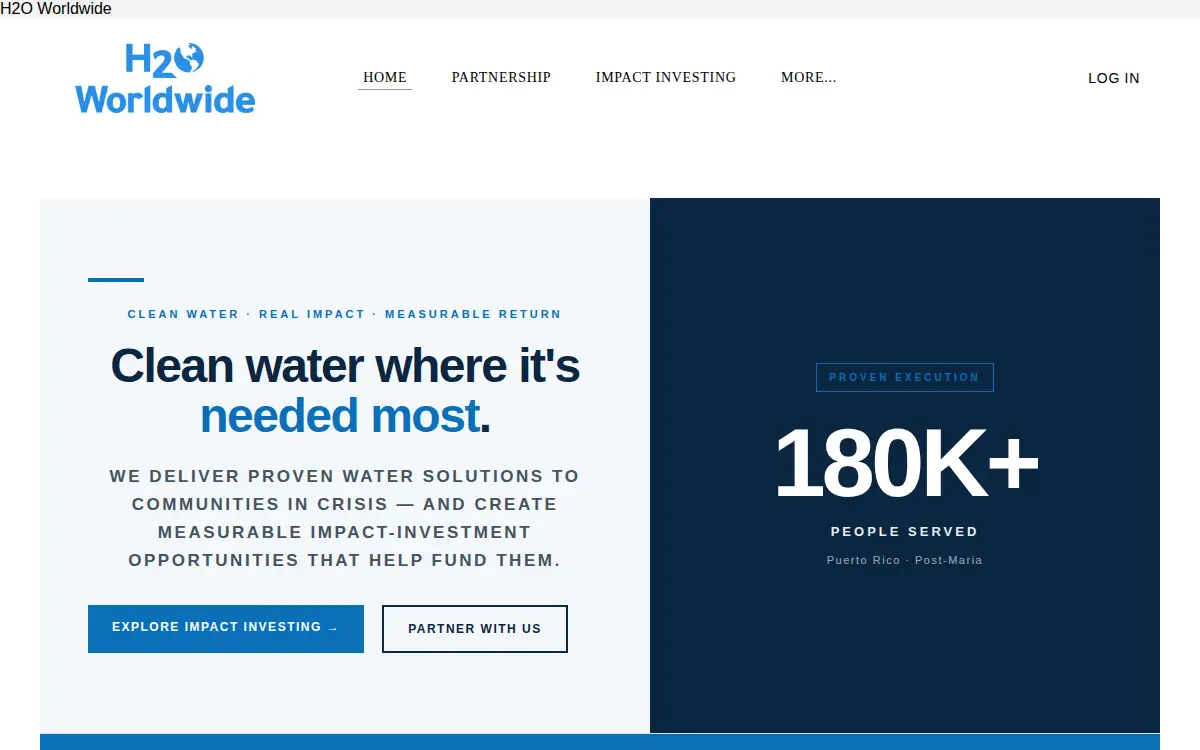 Homepage of Rh Worldwide Ventures, LLC