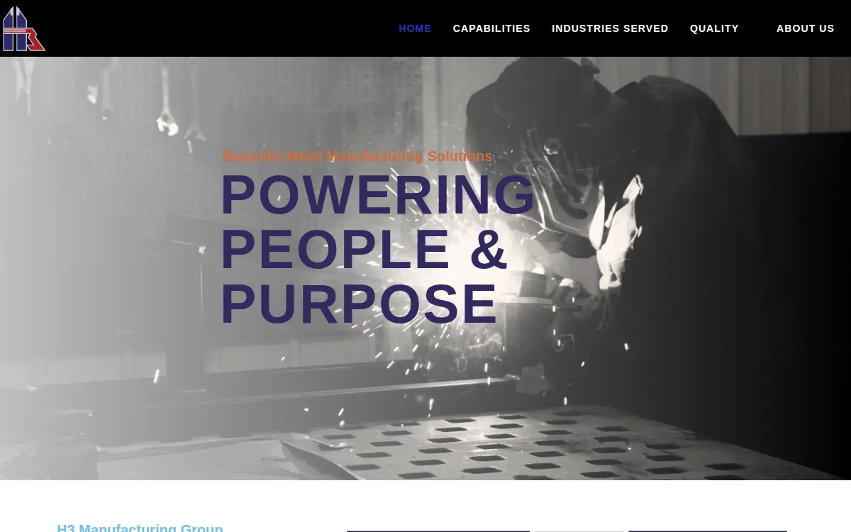 Homepage of H3 Company Holdings, LLC