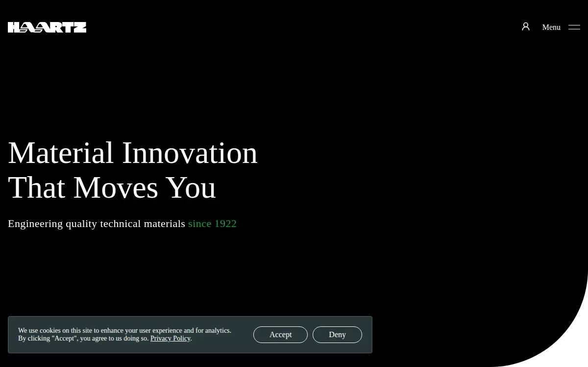 Homepage of The Haartz Corporation