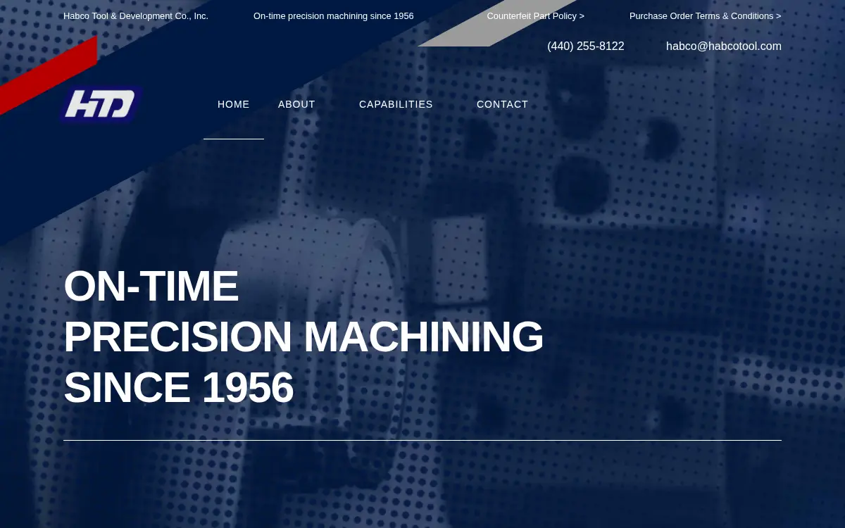 Homepage of Habco Tool & Development CO INC