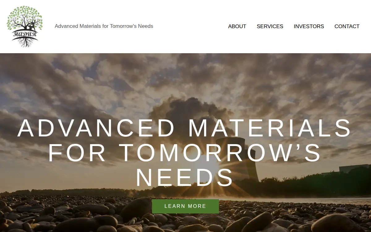Homepage of Hadur, LLC