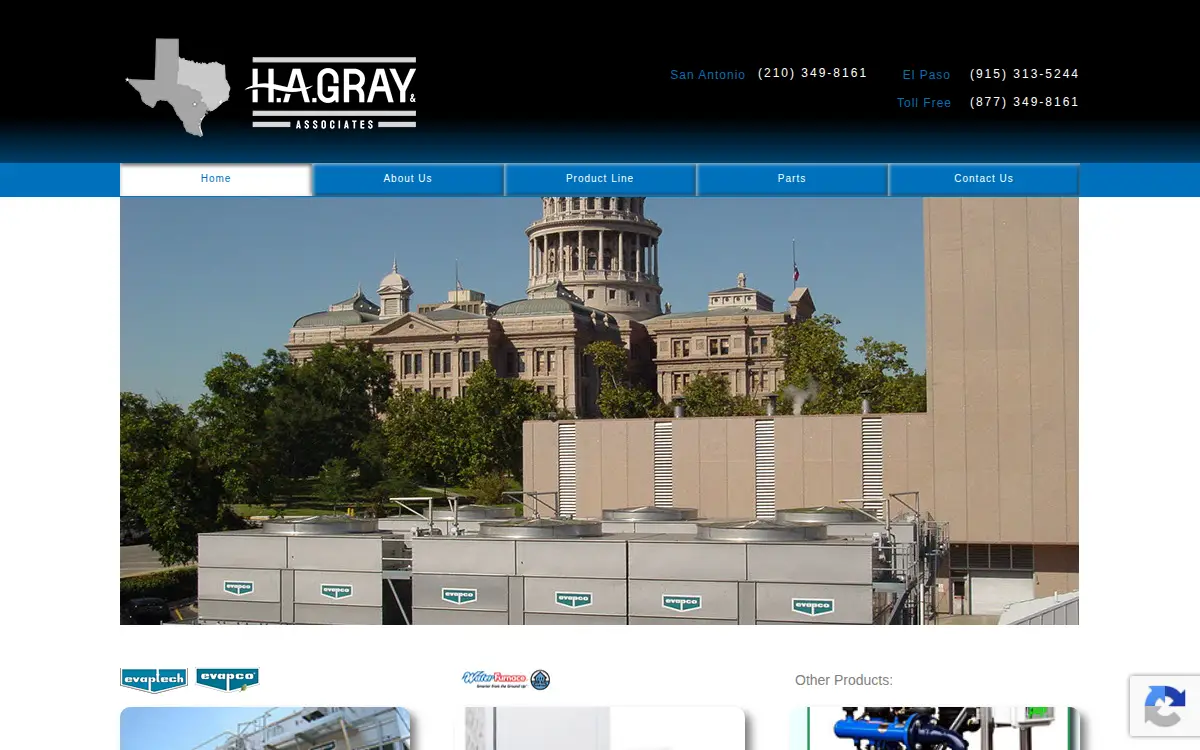 Homepage of H. A. Gray & Associates, INC.