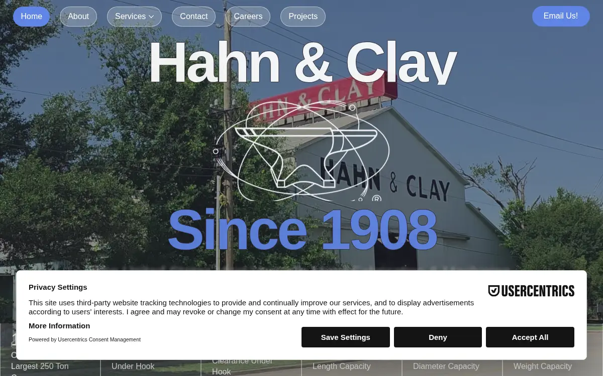 Homepage of Hahn and Clay, LTD.