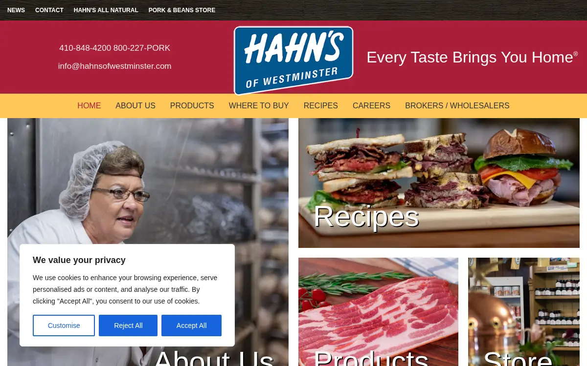 Homepage of Hahn Bros., INC.