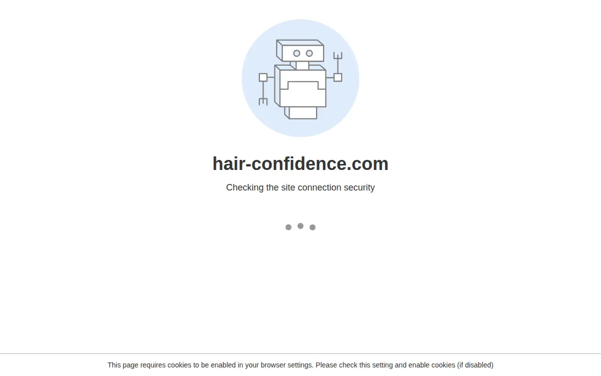 Homepage of Hair Confidence