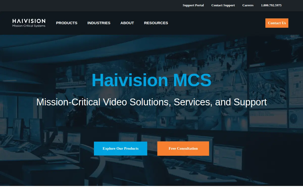 Homepage of Haivision Mcs LLC