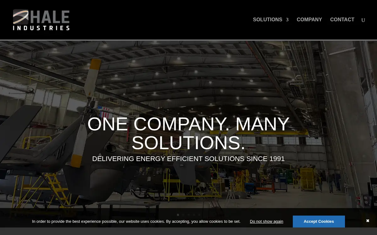 Homepage of Hale Industries, INC