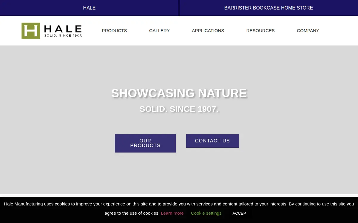 Homepage of F. E. Hale Mfg. CO.