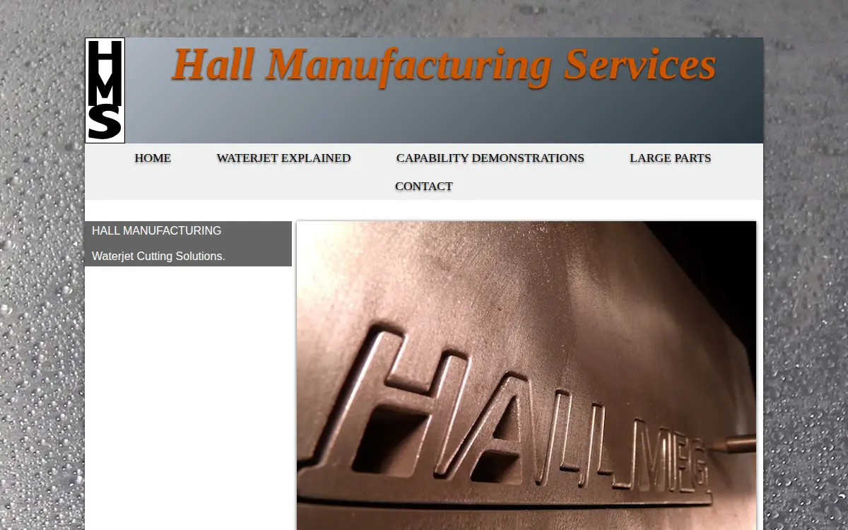 Homepage of Hall Manufacturing Services LLC