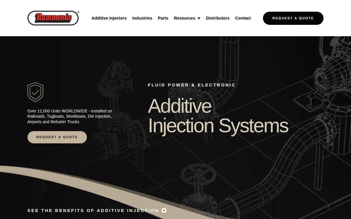 Homepage of Hammonds Water Treatment Systems, INC.