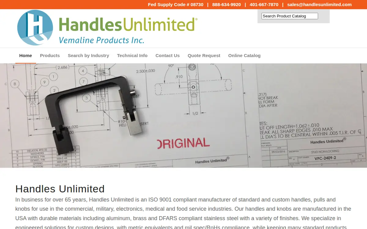 Homepage of Vemaline Products INC