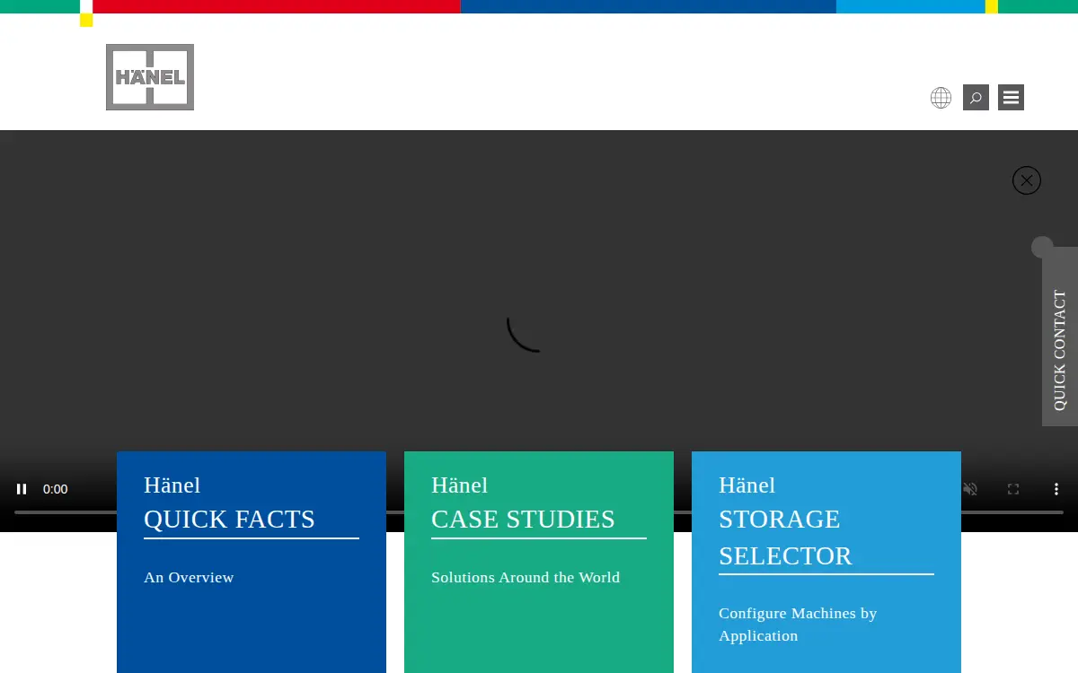 Homepage of Hanel Storage Systems