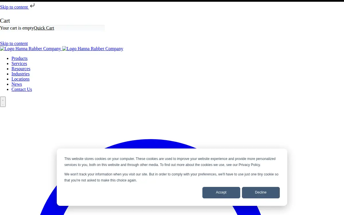 Homepage of Hanna Acquisition Corporation