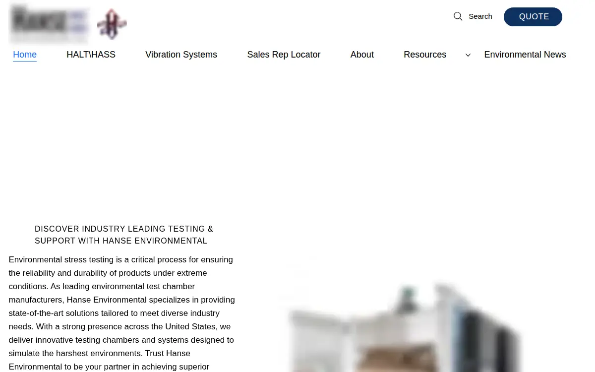 Homepage of Hanse Environmental INC