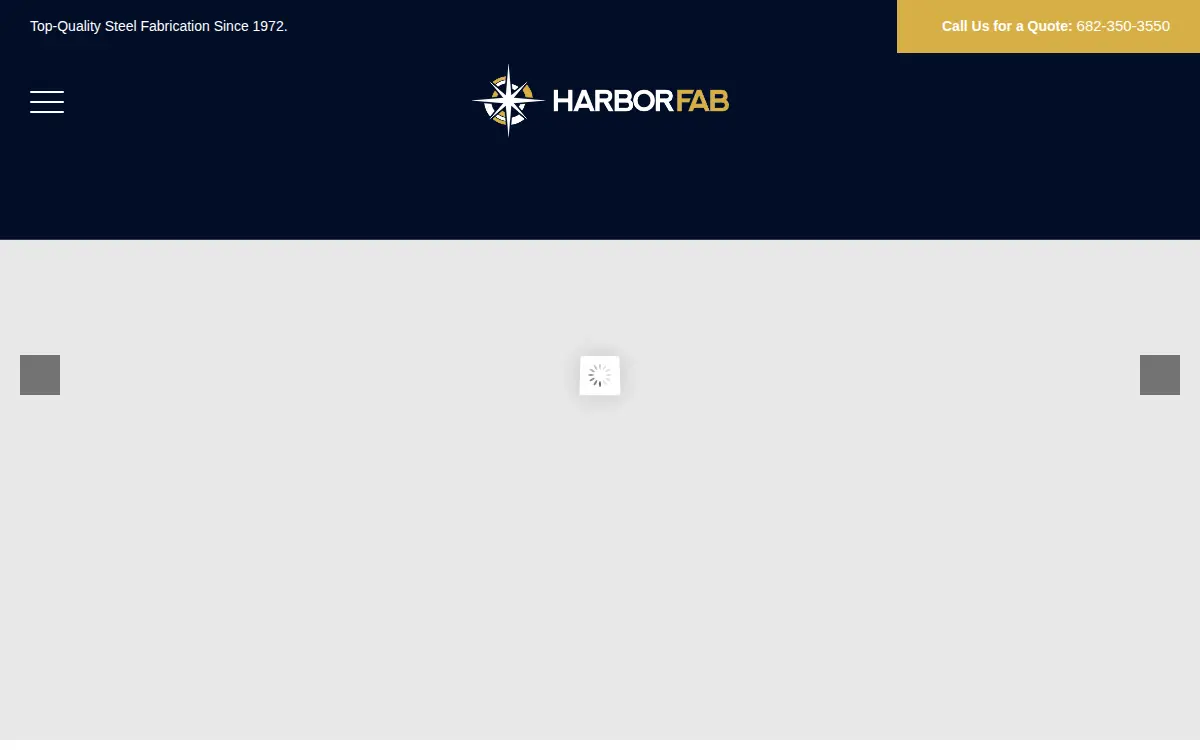 Homepage of Harbor Fab LLC