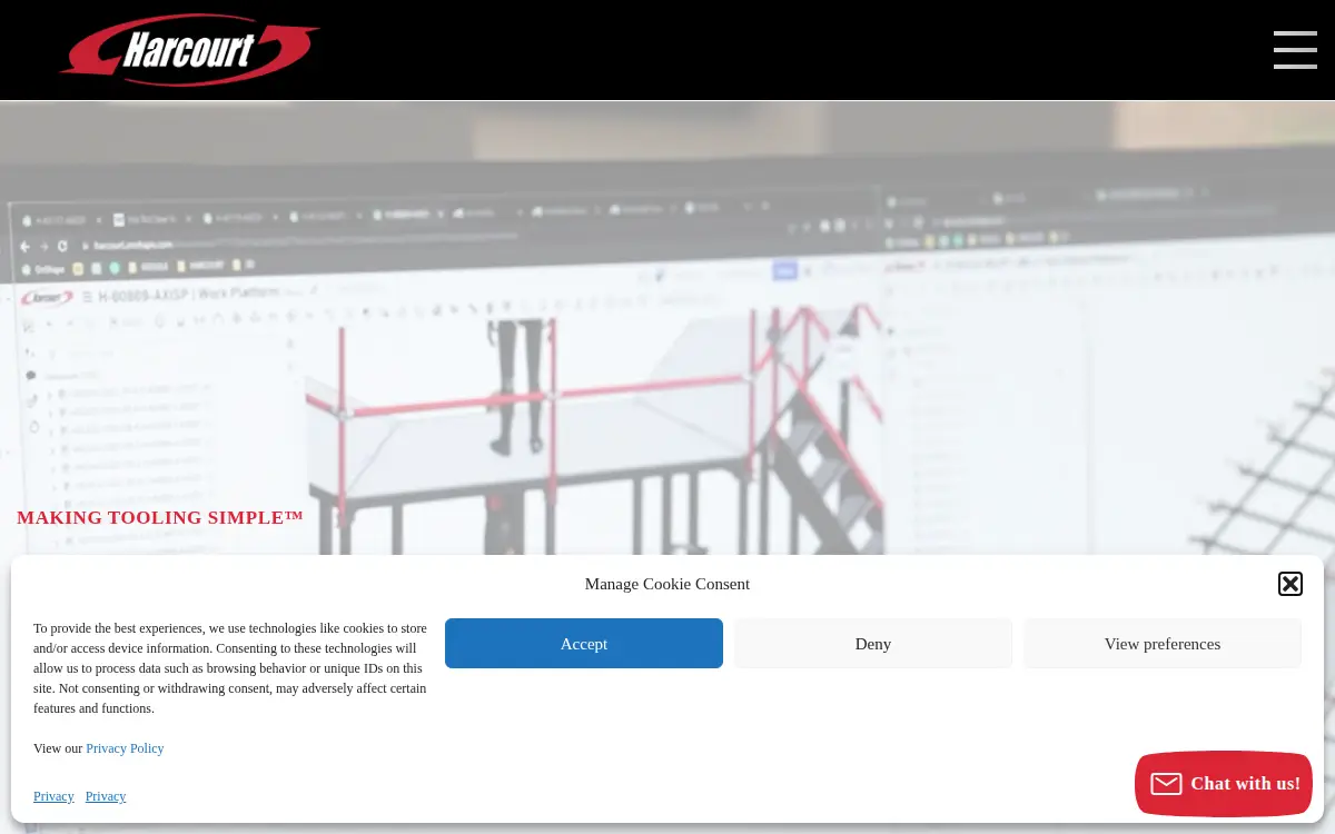 Homepage of Harcourt Industrial INC