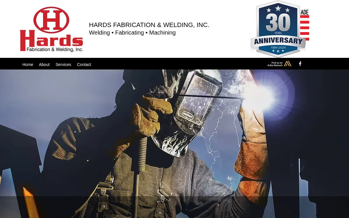 Homepage of Hards Fabrication & Welding, INC.