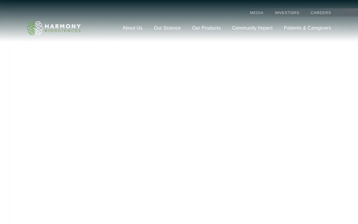 Homepage of Harmony Biosciences LLC