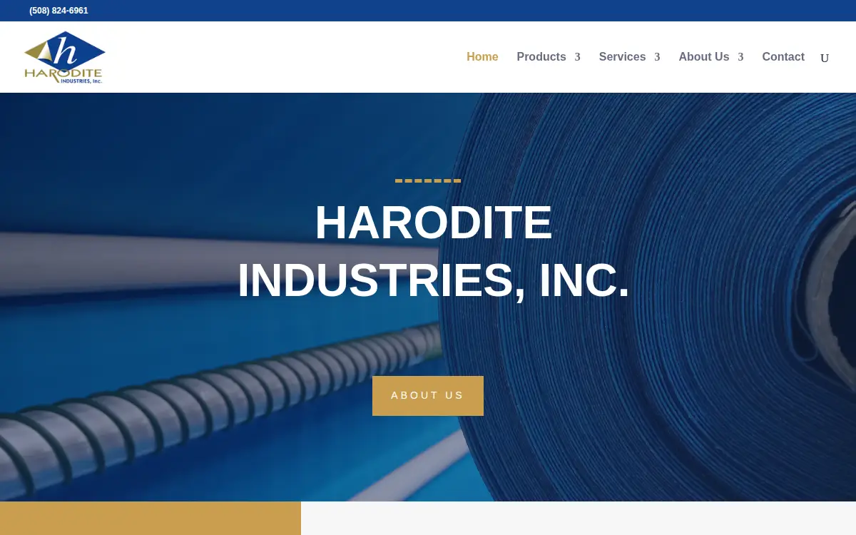 Homepage of Harodite Industries INC