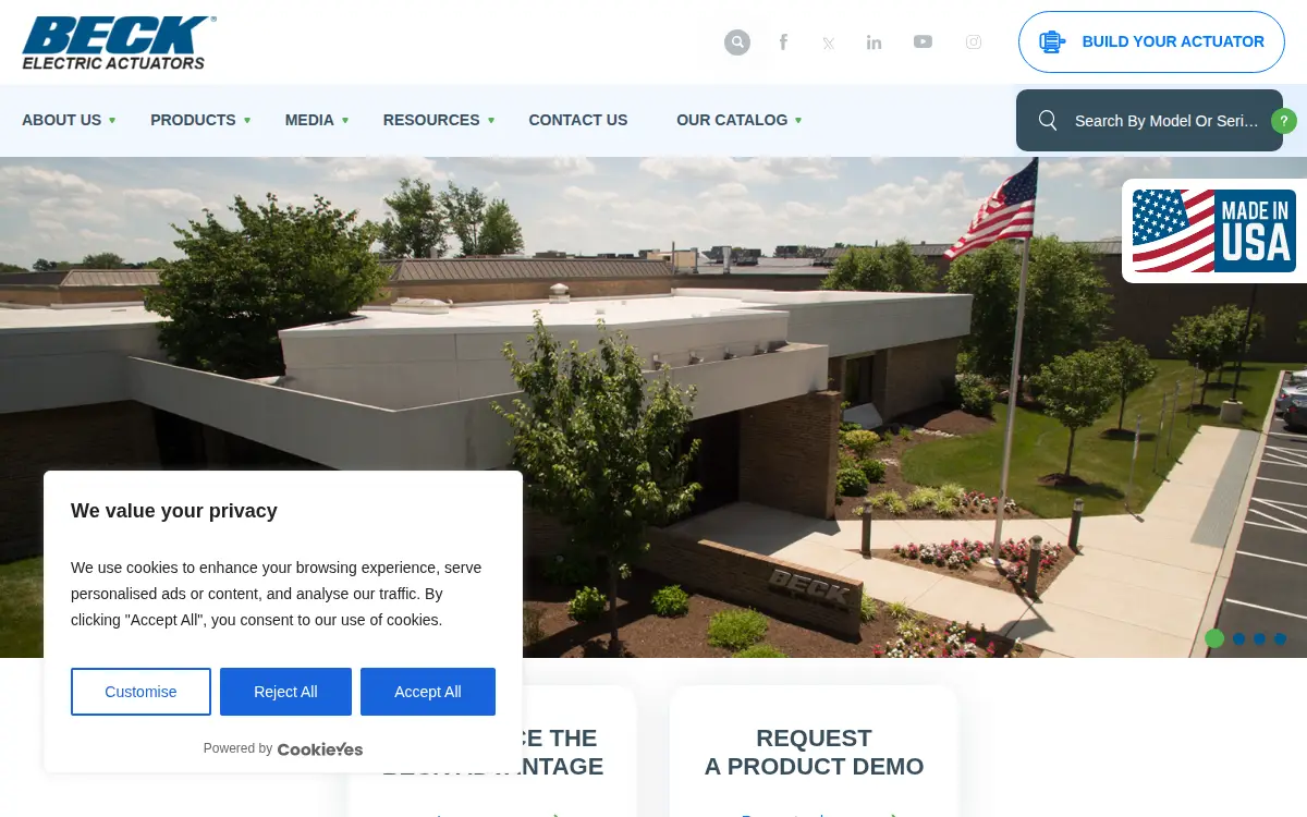 Homepage of Harold Beck & Sons, INC.