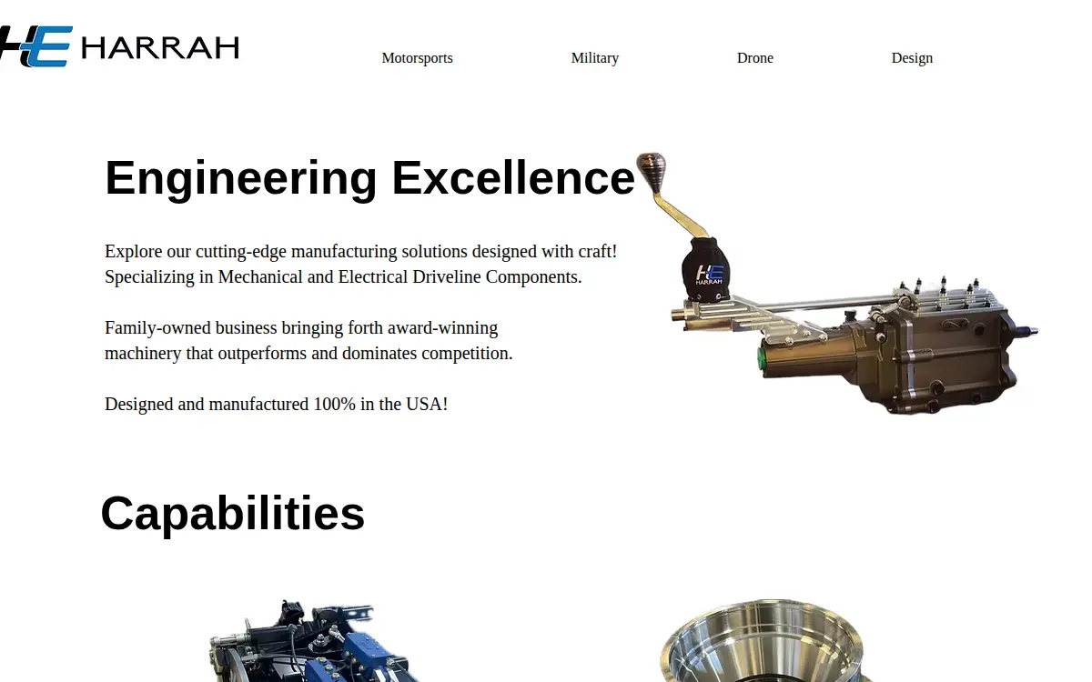 Homepage of Harrah Enterprise LTD.